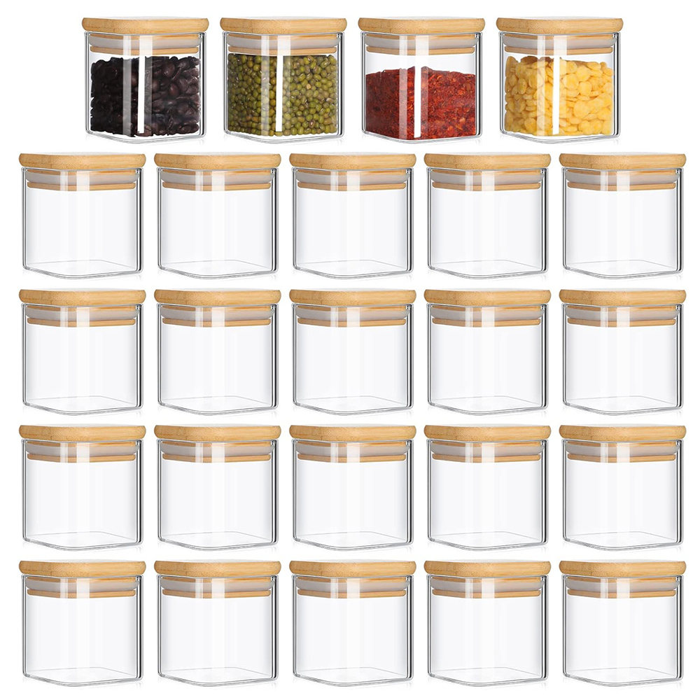 Food Storage Jar Labels - 미니멀리스트 향신료 라벨이 있는 유리 항아리