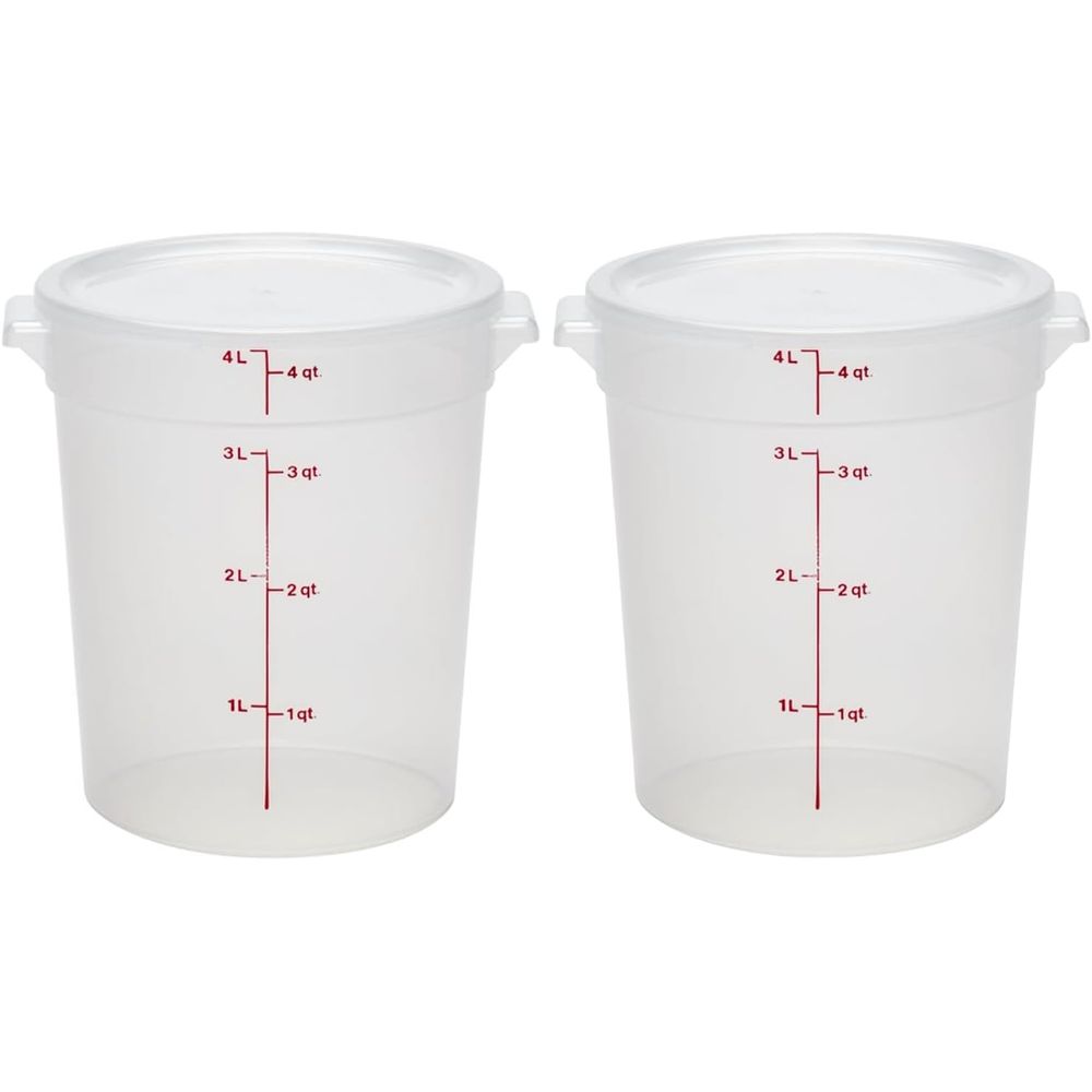 Food Storage 4 Quart - 4쿼트 BPA 프리 식품 보관 용기(뚜껑