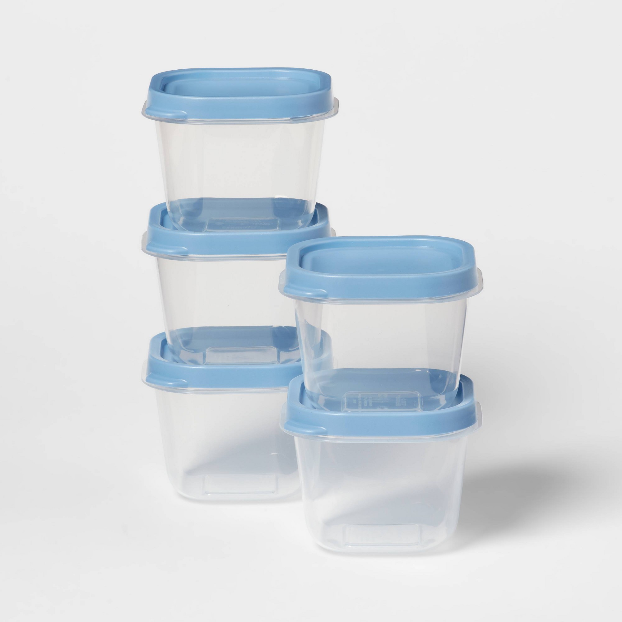 Food Storage Meal Prep - 10개 블루 플라스틱 식품 보관 용기
