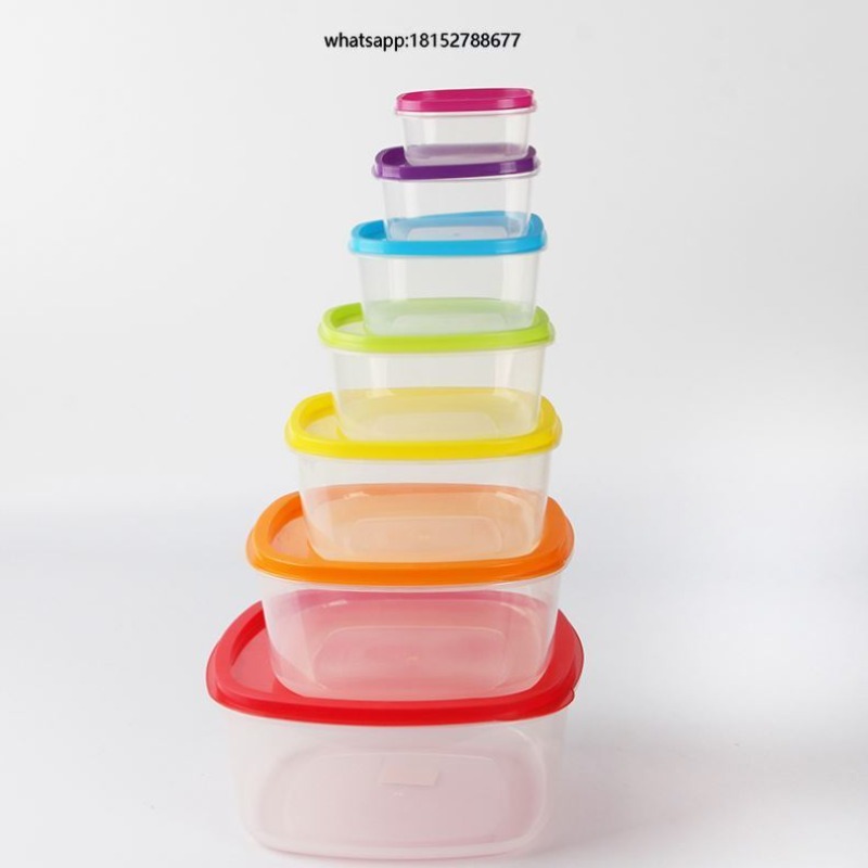 Food Storage And - 레인보우 7종 플라스틱 식품 보관 용기