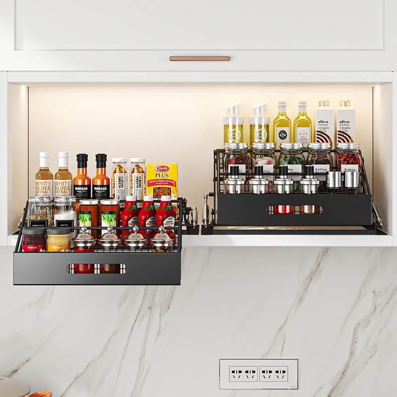 Food Storage Shelving - 1개 3단 풀다운 정리대 리프트형 접이식