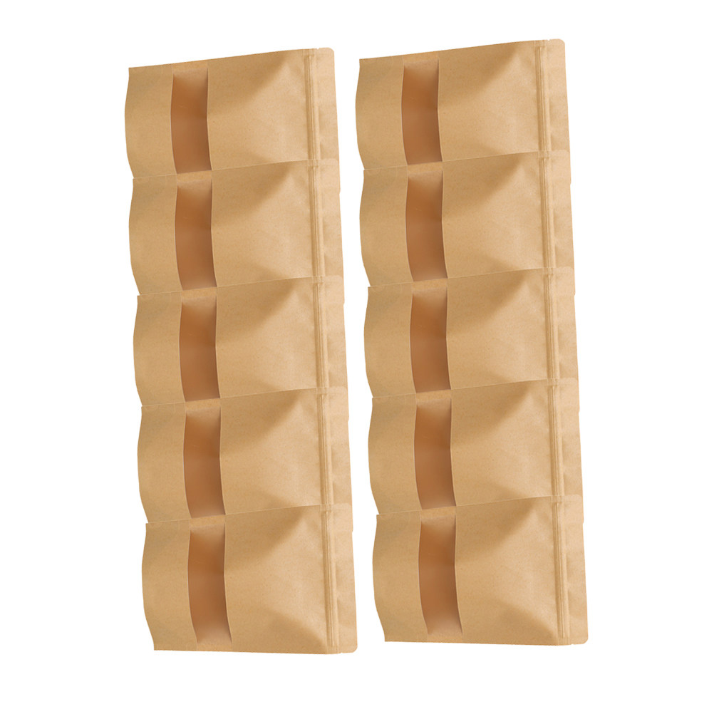 Food Storage And - 50개입 식품 보관용 크라프트 종이봉투, 지퍼