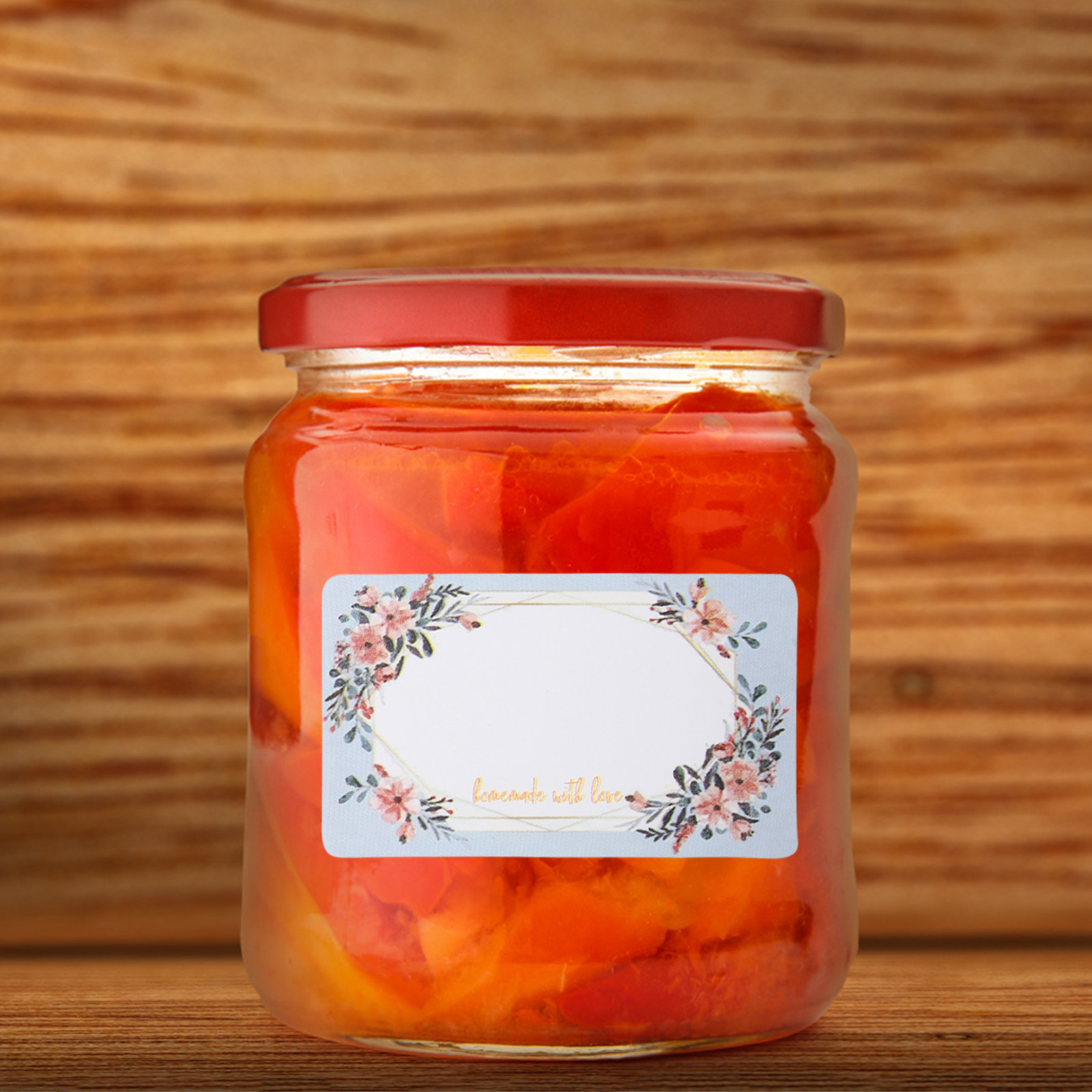 Food Storage Expiration Dates - 3롤 빈 이름 라벨 꽃무늬 스티커