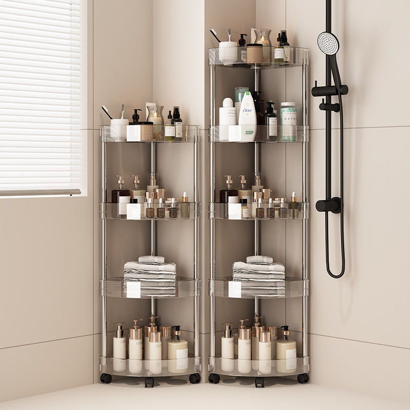 Food Storage Shelving - 투명 선반 수납 랙 욕실 주방