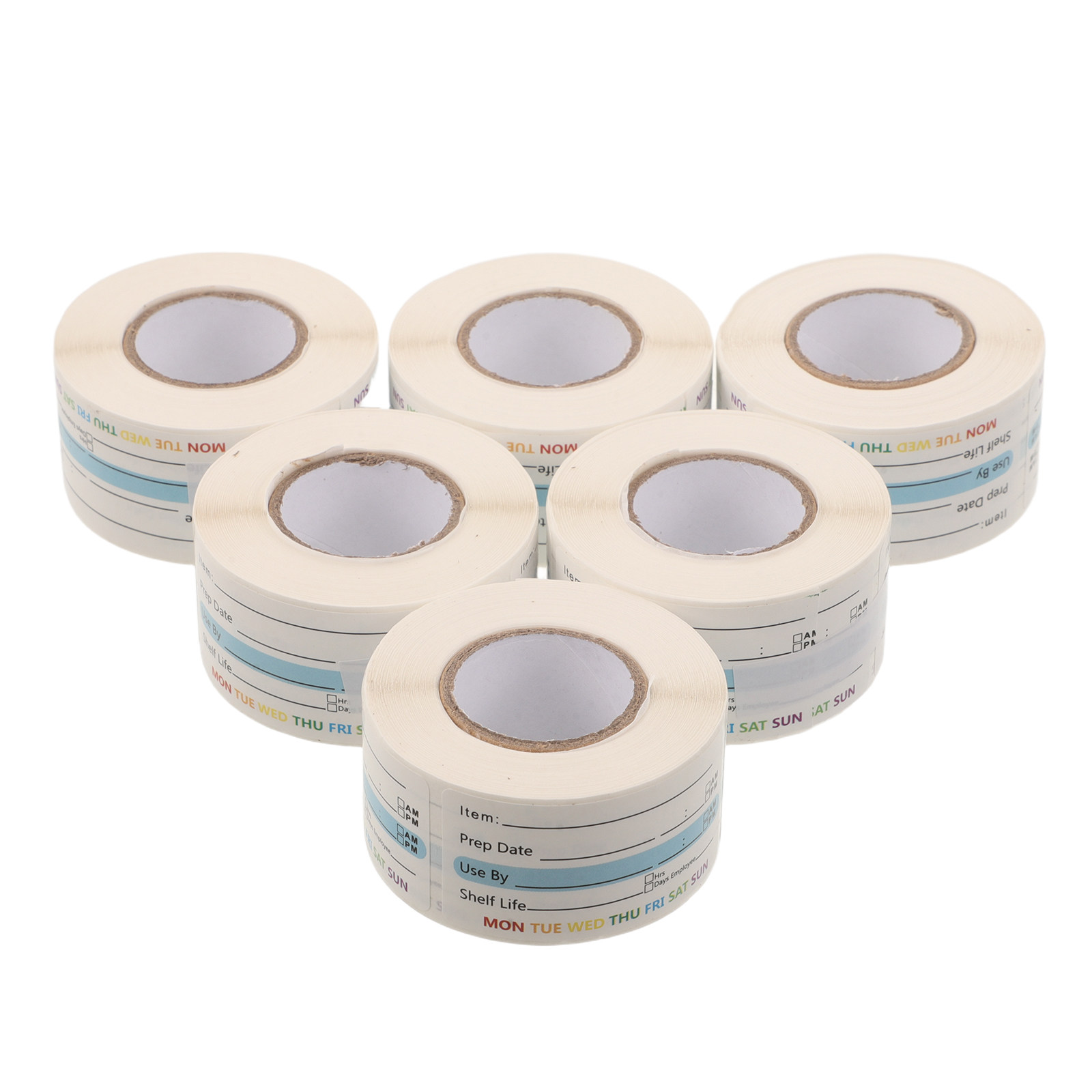 Food Storage Expiration Dates - 6롤 식품 보관 라벨, 유통기한 스티커,