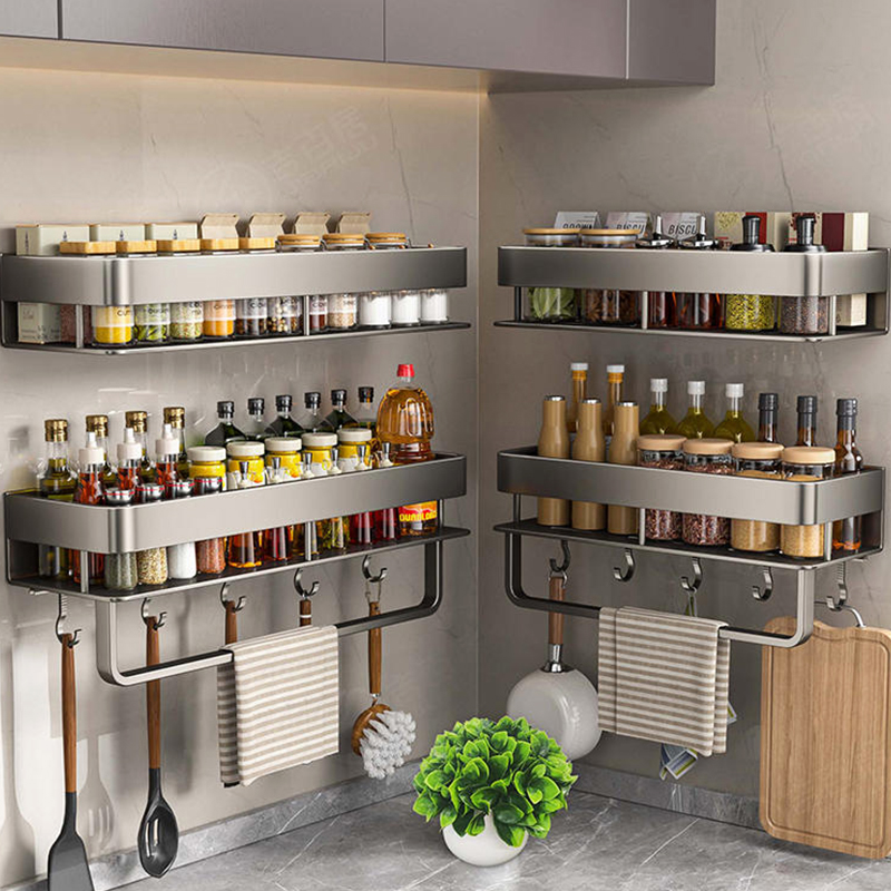 Food Storage Shelving - 알루미늄 주방 랙 주방 선반 화장실