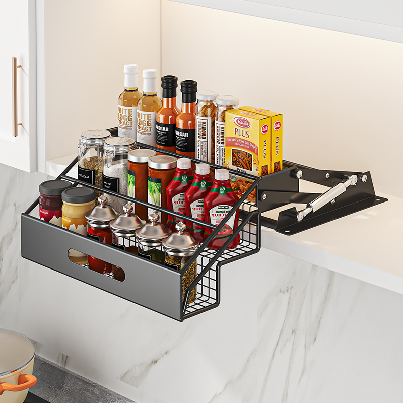 1개 3단 풀다운 정리대 리프트형 접이식 주방 수납 선 - Food Storage Shelving 리뷰 및 가격