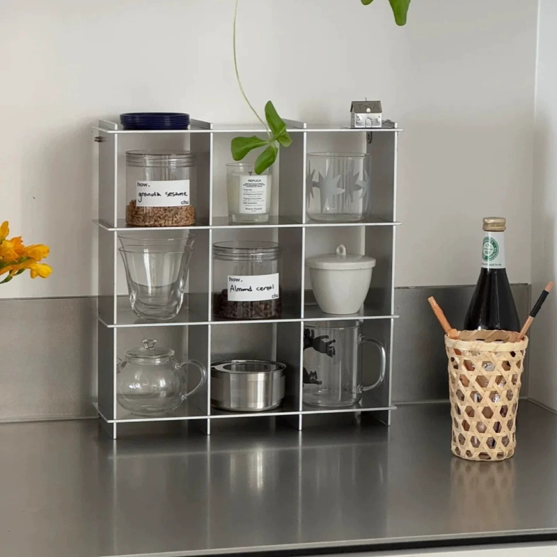 미니멀리스트 알루미늄 합금 조리대 머그컵 보관 선반 다 - Food Storage Shelving 리뷰 및 가격