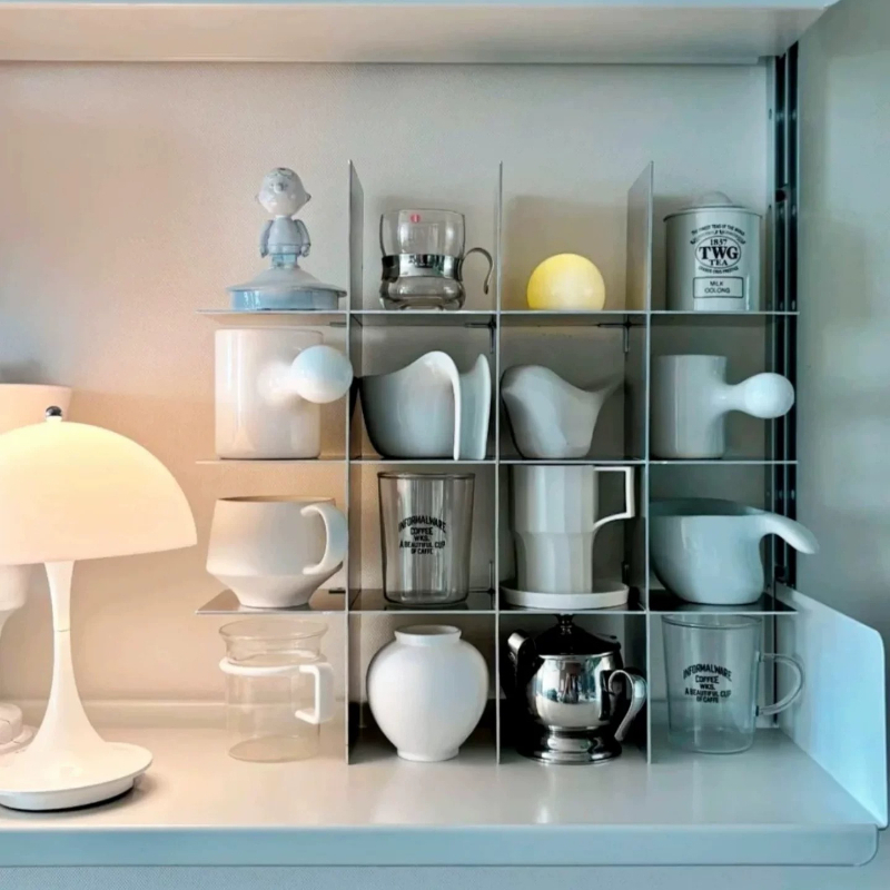 미니멀리스트 알루미늄 합금 조리대 머그컵 보관 선반 다 - Food Storage Shelving 리뷰 및 가격