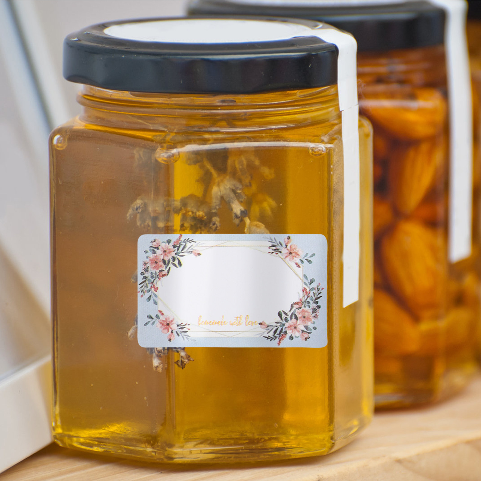 3롤 빈 이름 라벨 꽃무늬 스티커 주방 및 가정용 식품 - Food Storage Expiration Dates 리뷰 및 가격