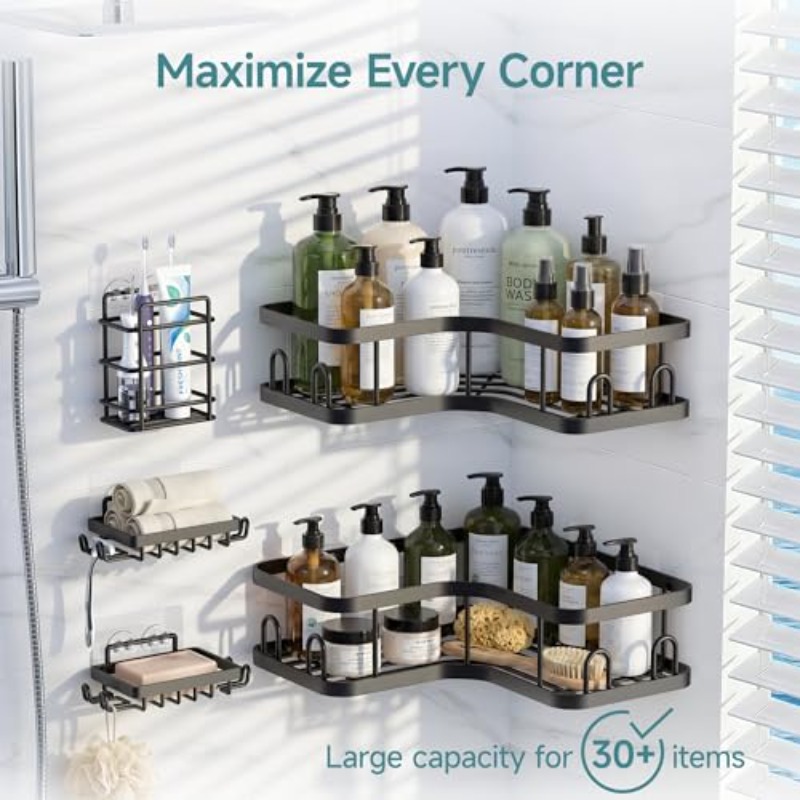 1개/3개/5개 코너 샤워 수납 선반 |     벽걸이 - Food Storage Shelving 리뷰 및 가격
