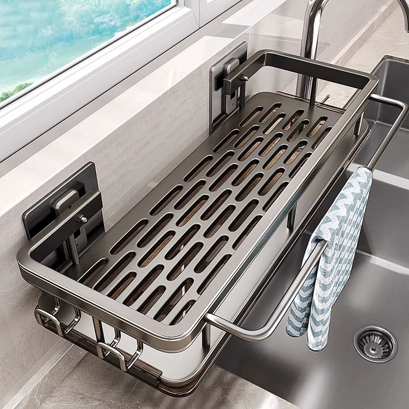 다용도 주방 선반, 건조대, 걸레 보관함, 무타공 벽걸 - Food Storage Shelving 리뷰 및 가격