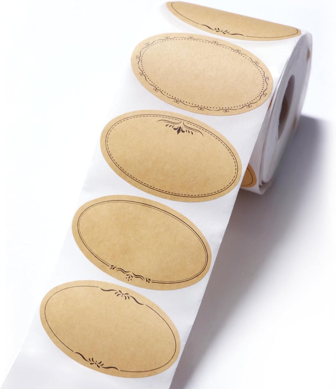 메이슨병 라벨 500개, 2.5인치 타원형 크라프트지  - Food Storage Jar Labels 리뷰 및 가격