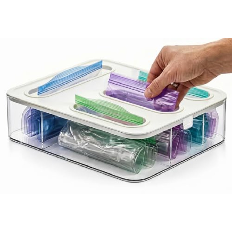 식품 보관 가방 정리함 - 서랍용 4 in 1 플라스틱 - Food Storage 4 Quart 리뷰 및 가격