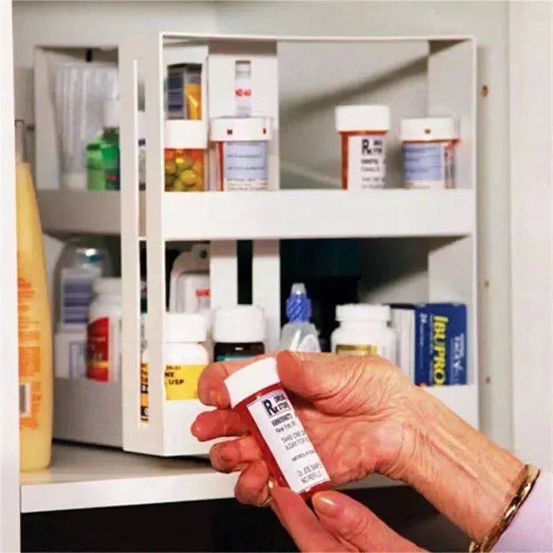 다용도 2단 회전식 향신료 보관대 양념통 정리대 주방  - Food Storage Shelving 리뷰 및 가격