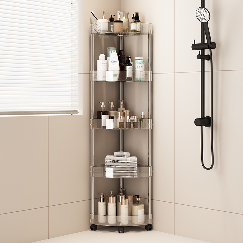 투명 선반 수납 랙 욕실 주방 선반 수납 삼각형 벽걸이 - Food Storage Shelving 리뷰 및 가격