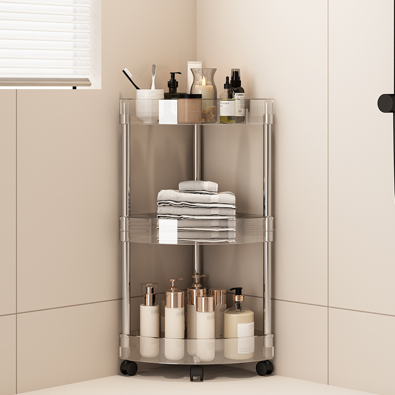 투명 선반 수납 랙 욕실 주방 선반 수납 삼각형 벽걸이 - Food Storage Shelving 리뷰 및 가격