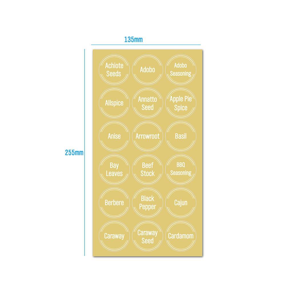 144개/세트 투명 양념통 보관 라벨 주방 용기 정리용 - Food Storage Jar Labels 리뷰 및 가격