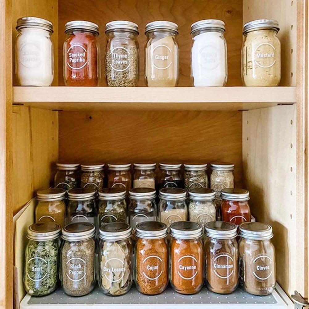 144개/세트 투명 양념통 보관 라벨 주방 용기 정리용 - Food Storage Jar Labels 리뷰 및 가격