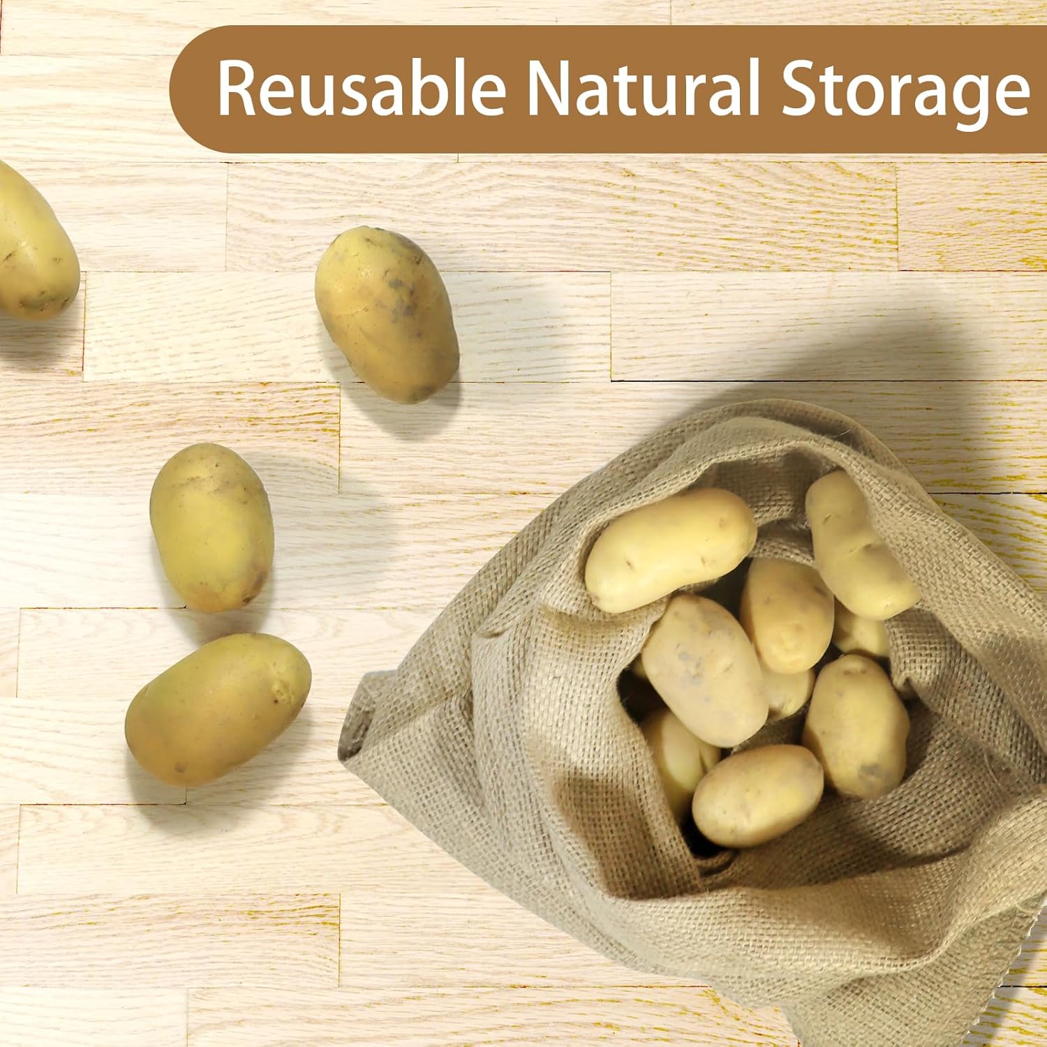 재사용 가능한 천연 황마 삼베 자루, 식물 성장 가방, - Food Storage Roots 리뷰 및 가격