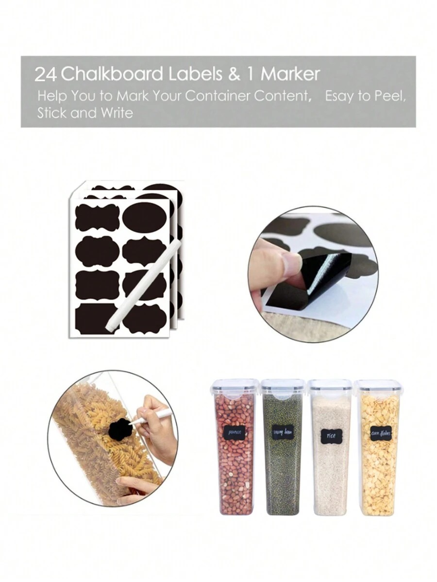 1/3/5/7pcs 식품 저장 용기 라벨 용지 마커가있 - Food Storage Jar Labels 리뷰 및 가격