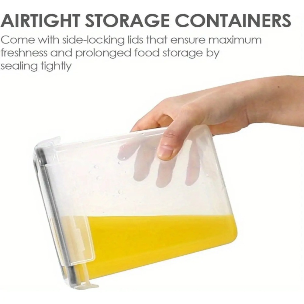 8개의 밀폐 식품 보관 용기 세트(뚜껑 포함) 플라스틱 - Food Storage Jar Labels 리뷰 및 가격
