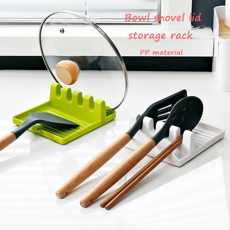 새로운 녹색 냄비 뚜껑 랙 스탠드 플라스틱 숟가락 홀더 - Food Storage Shelving 리뷰 및 가격