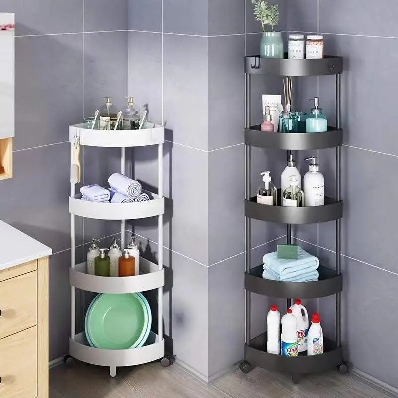 5단 삼각형 코너 수납 선반, 욕실 수납 랙, 침실,  - Food Storage Shelving 리뷰 및 가격
