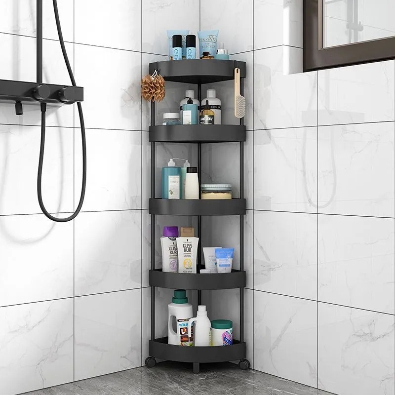 5단 삼각형 코너 수납 선반, 욕실 수납 랙, 침실,  - Food Storage Shelving 리뷰 및 가격