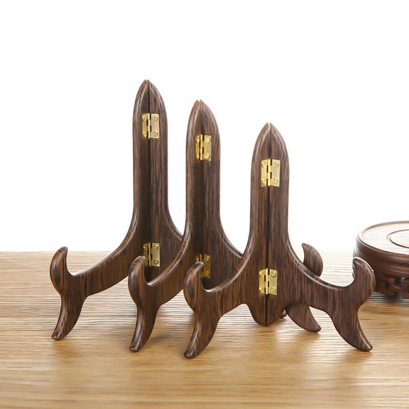 1개 빈티지 나무 접시 진열대 곡선형 디자인 수제 접이 - Food Storage Rack 리뷰 및 가격