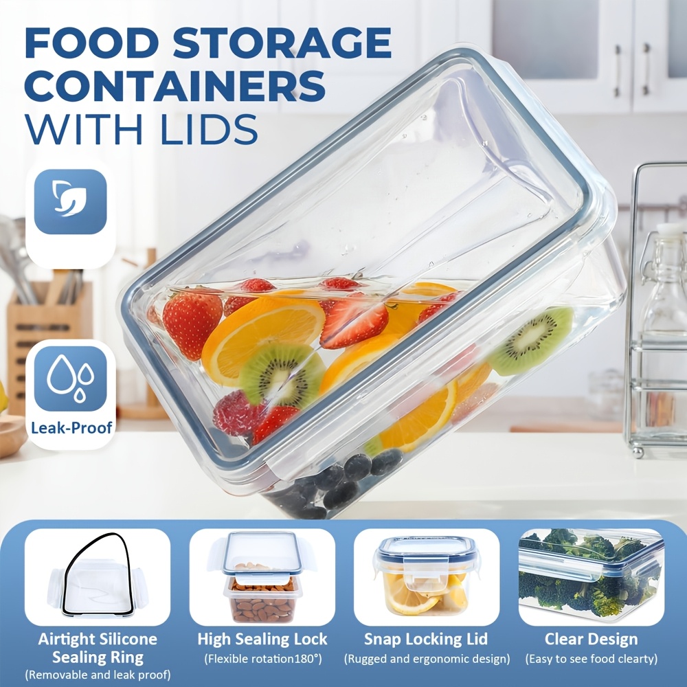 1PC 밀폐형 식품 보관 용기(뚜껑 포함), 누수 방지 - Food Storage Meal Prep 리뷰 및 가격