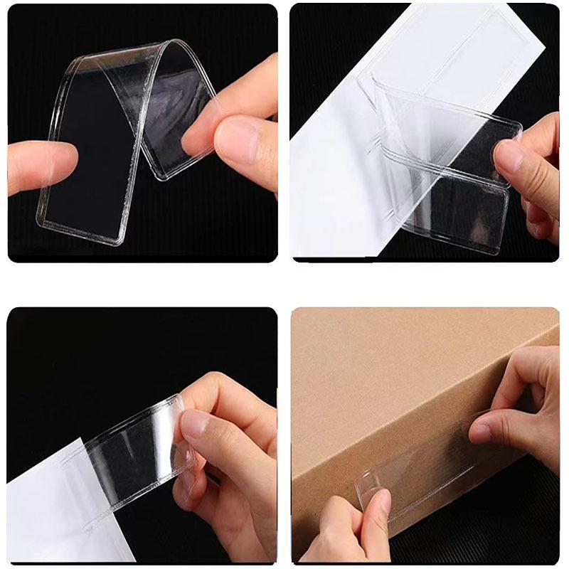 10Pcs 투명 PVC 접착식 선반 라벨 홀더 식료품  - Food Storage Jar Labels 리뷰 및 가격
